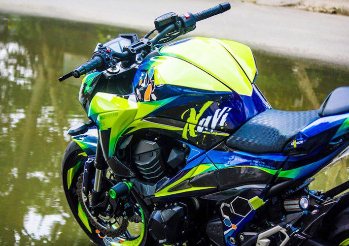 Moto Kawasaki Z800 "thay ao" mau me cua biker Da Lat-Hinh-3
