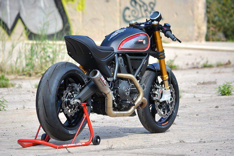 Moto Ducati Scrambler do cafe racer toan do choi “khung“-Hinh-2