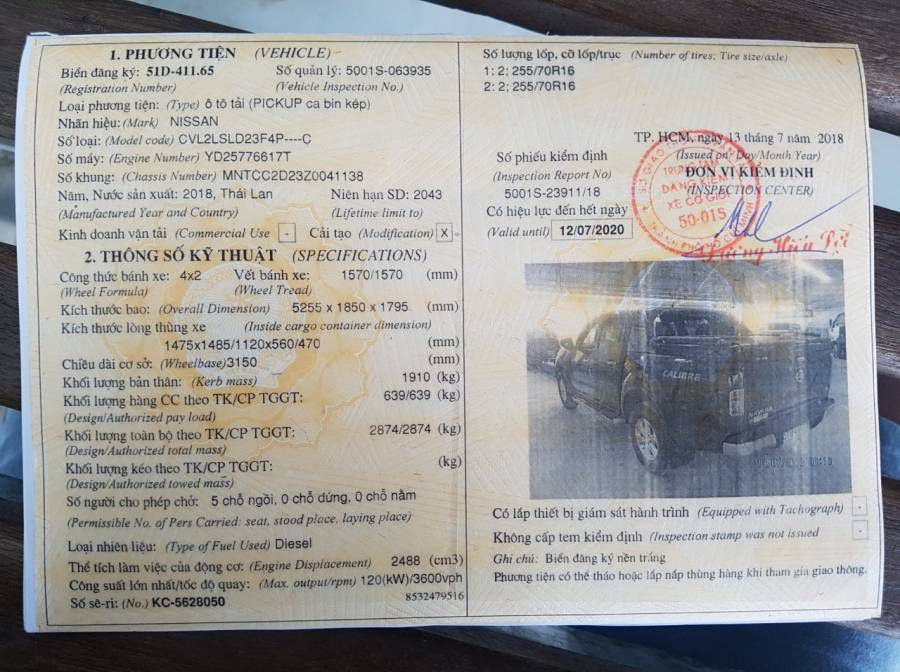 Ban Nissan Navara EL 2018 cu Ho Chi Minh