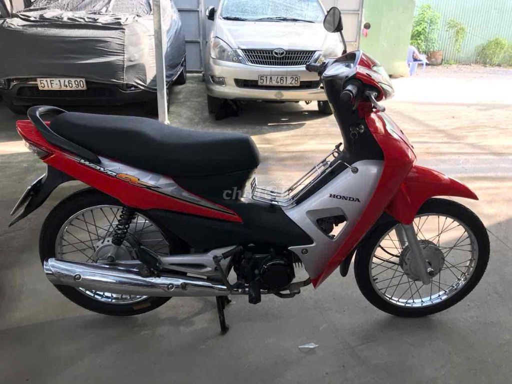 Honda wave A 100 màu đỏ đen đời 2010 bstp