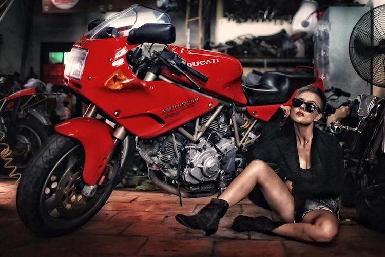 “Nu quai” Viet sieu ngau ben moto Ducati Supersport 900-Hinh-6