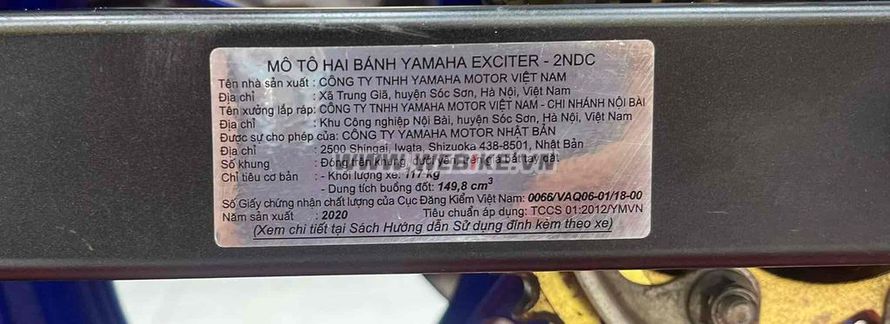 Ban Exciter 2020 Sieu luot 7000km qua dep o Soc Trang gia 32.3tr MSP #2227025