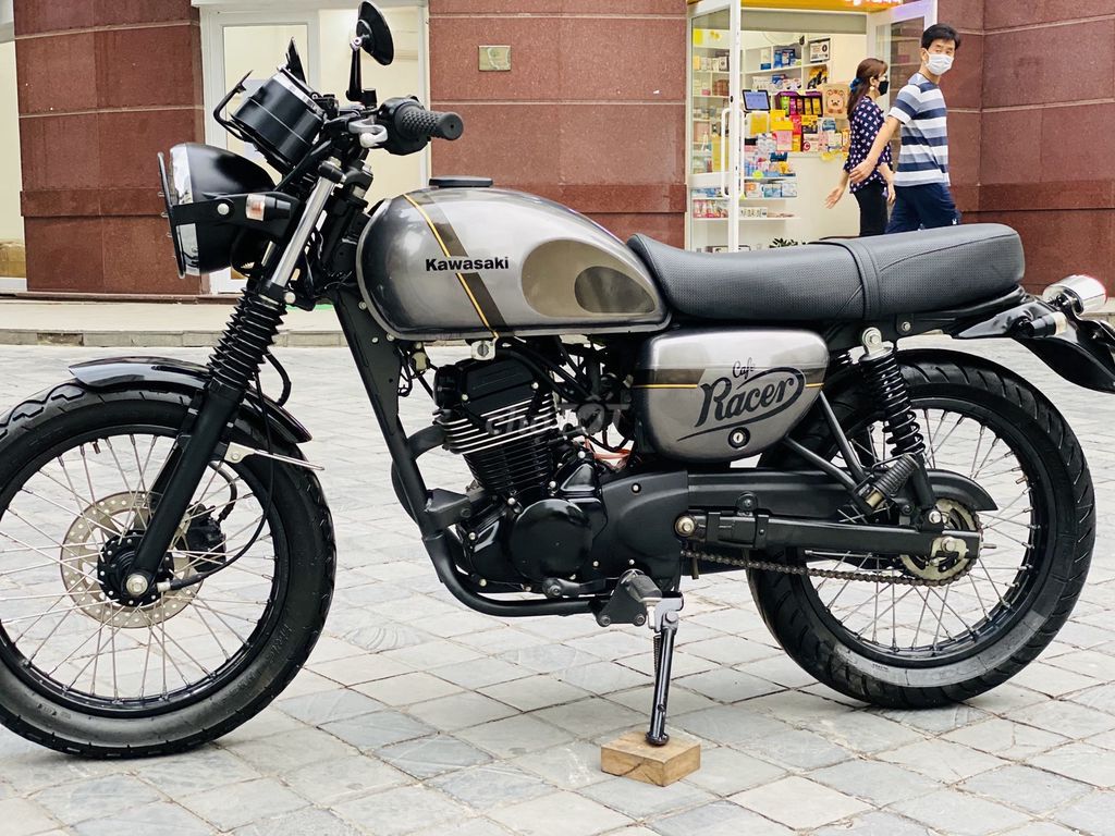 KAWASAKI W175 SE XÁM GHI CAFE RACER NHẬP CỰC MỚI