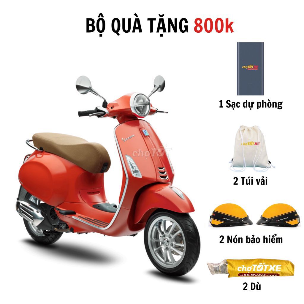 VESPA PRIMAVERA 125 - COMBO QUÀ TẶNG ĐỘC QUYỀN