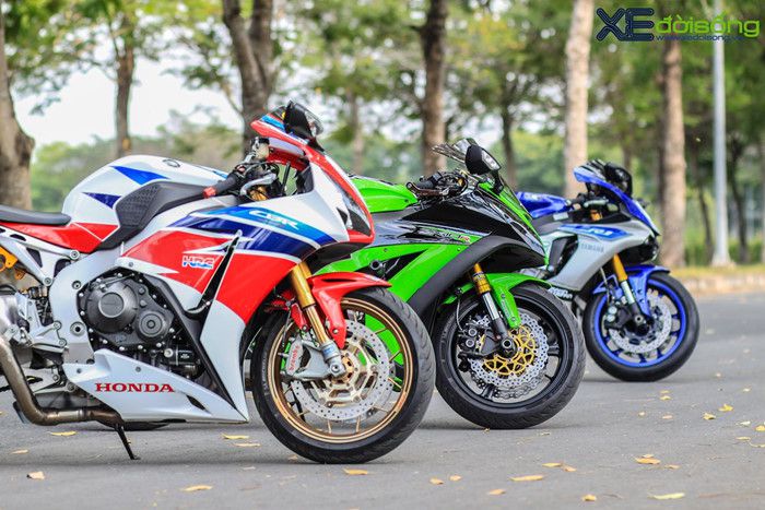 Hội ngộ “TOP 3” superbike R1, CBR1000RR SP và ZX10R ảnh 1