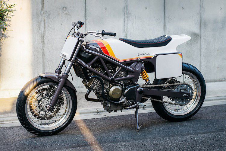Naked-bike Honda VTR250 “lot xac” flat track cuc doc