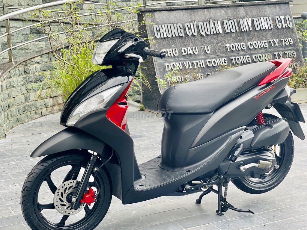 Honda Vision 110 fi đen nhám nguyên bản