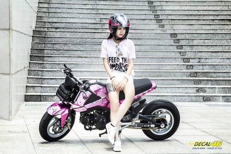 Nu biker Viet cuc cool ben Honda MSX125 hang khung-Hinh-5