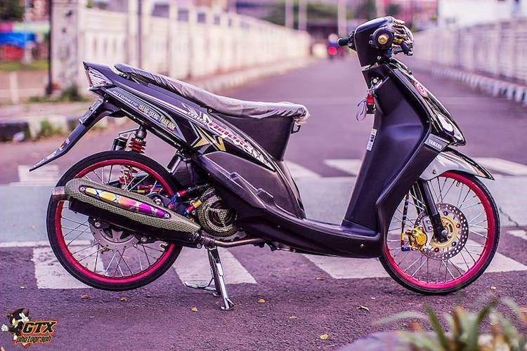 Scooter Yamaha Mio doi dau do drag kieng cuc chat-Hinh-5