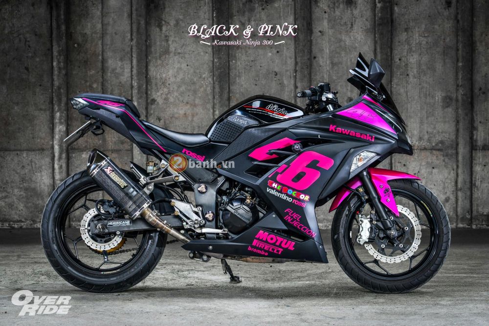 Kawasaki Ninja 300 sieu quyen ru voi phien ban Black Pink