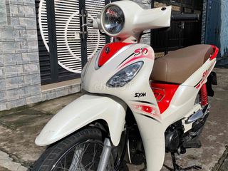 SYM Angela 50cc 2015 trắng đỏ Zin100% odo19000km