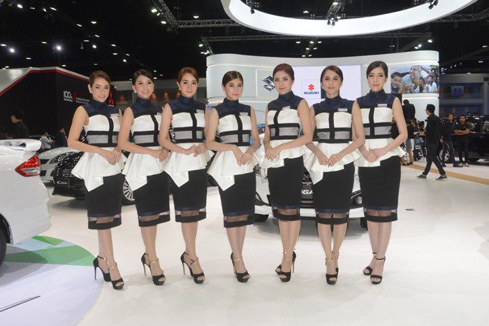 Dàn người mẫu chân dài nóng bỏng tại Bangkok International Motor Show 2017 2