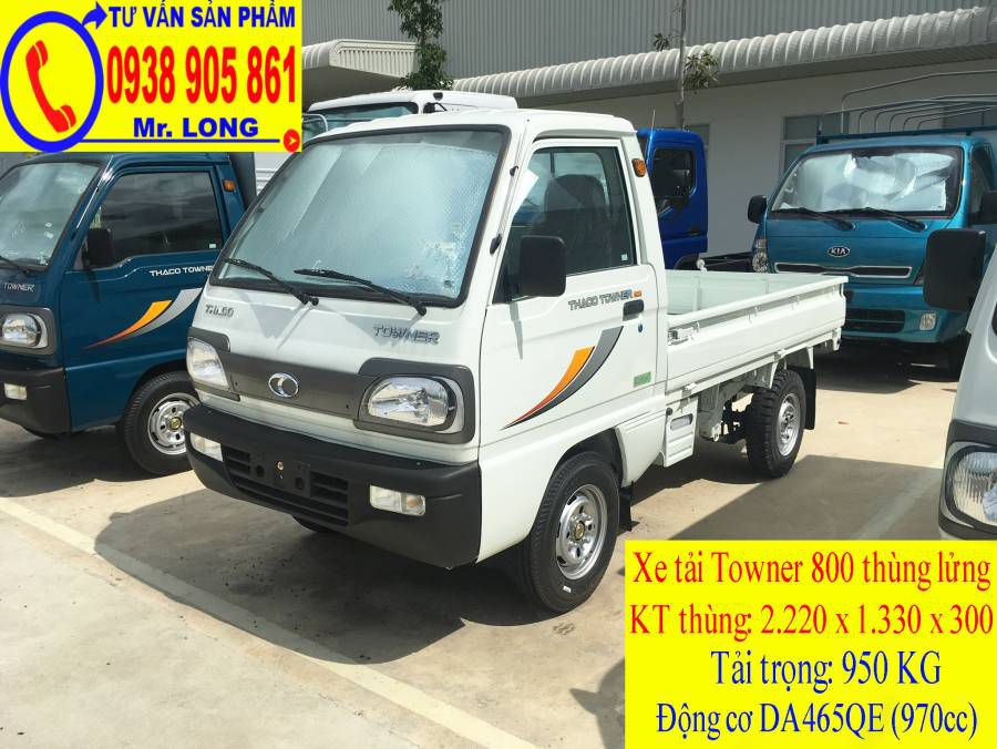 Xe tai towner 800 tai 500 kg moi 100 % ho tro tra gop 70% tai Da Nang