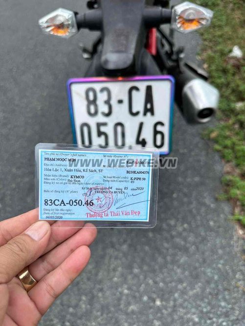 Moto 50cc odo 3000km nhu moi bs 83 o Hau Giang gia 13.5tr MSP #2235281