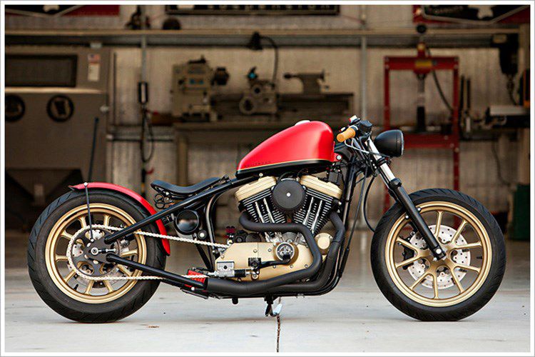 Harley Sportster 1200 “do ngau” voi phong cach Hollywood