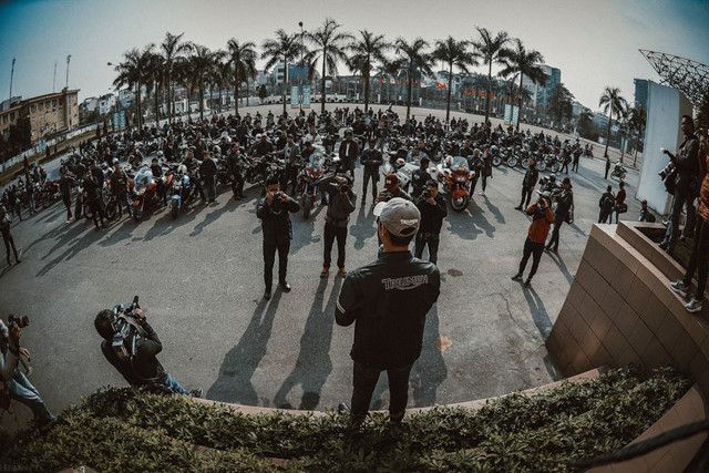Hàng trăm biker miền Bắc diễu hành tưởng nhớ Trần Lập ảnh 1