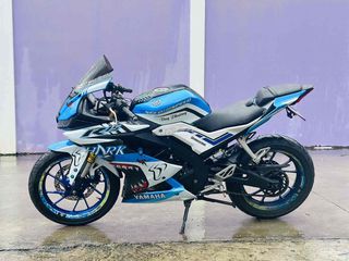 YAMAHA R15V3 XANH TRẮNG TEM SHARK