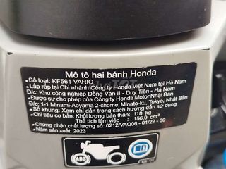 Honda Vario 160 abs 2023 bst chính chủ