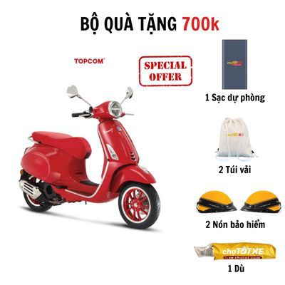 VESPA PRIMAVERA 125 RED CÙNG QUÀ TẶNG ĐỘC ĐÁO