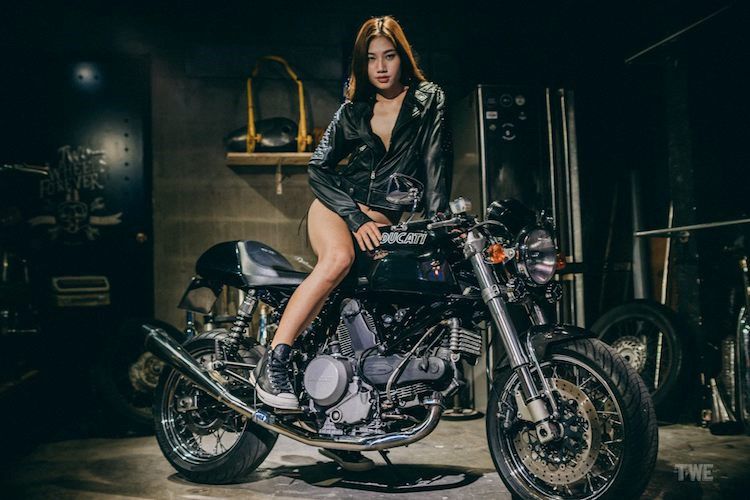 Nguoi dep Viet “do do hot” ben moto Ducati GT1000-Hinh-2